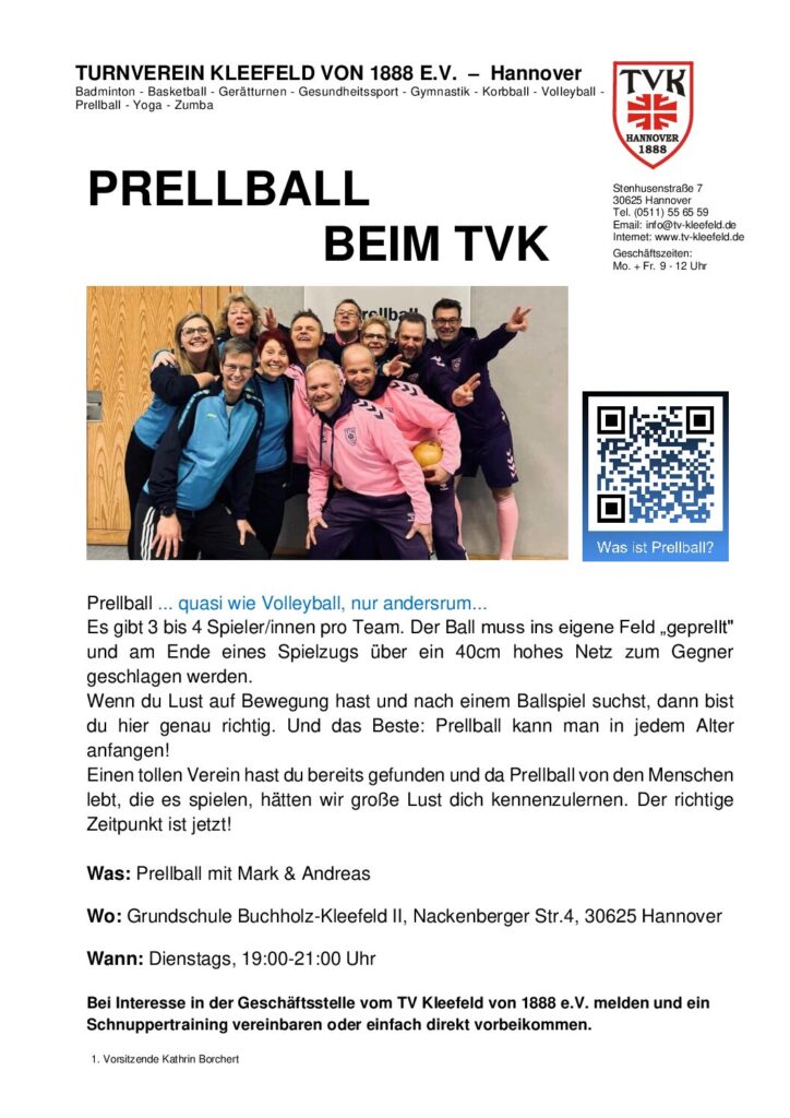 Prellball kann man in jedem Alter anfangen!