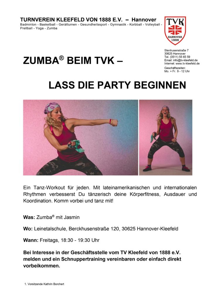 Zumba beim TVK – Lass die Party beginnen!